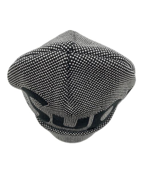 SUPREME（シュプリーム）SUPREME (シュプリーム) Studded Knockout Big Logo Beanie ブラック×シルバー サイズ:58cmの古着・服飾アイテム