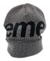 SUPREME (シュプリーム) Studded Knockout Big Logo Beanie ブラック×シルバー サイズ:58cm：8000円