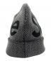 中古・古着 SUPREME (シュプリーム) Studded Knockout Big Logo Beanie ブラック×シルバー サイズ:58cm：8000円