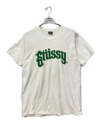 stussyステューシー）の古着「半袖カットソー」｜アイボリー×グリーン