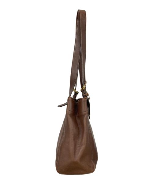 COACH（コーチ）COACH (コーチ) レザートートバッグ ブラウンの古着・服飾アイテム
