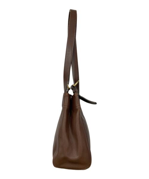 COACH（コーチ）COACH (コーチ) レザートートバッグ ブラウンの古着・服飾アイテム