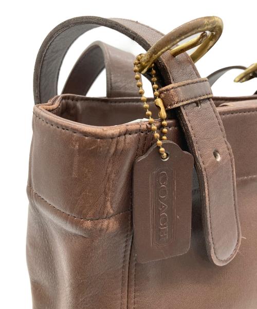 COACH（コーチ）COACH (コーチ) レザートートバッグ ブラウンの古着・服飾アイテム