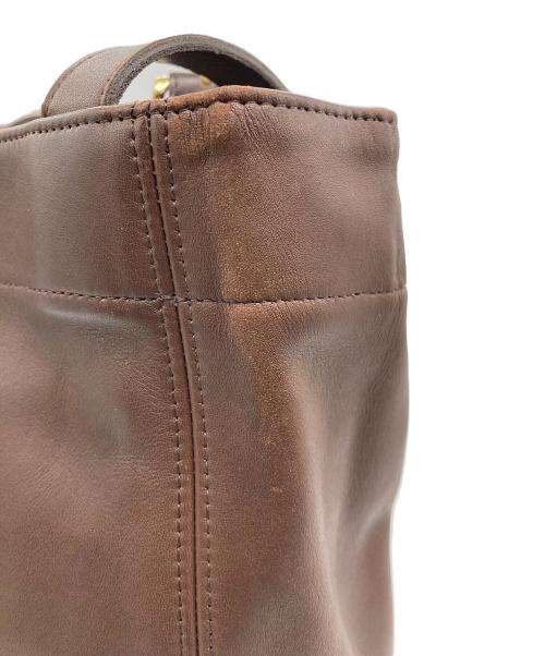 COACH（コーチ）COACH (コーチ) レザートートバッグ ブラウンの古着・服飾アイテム