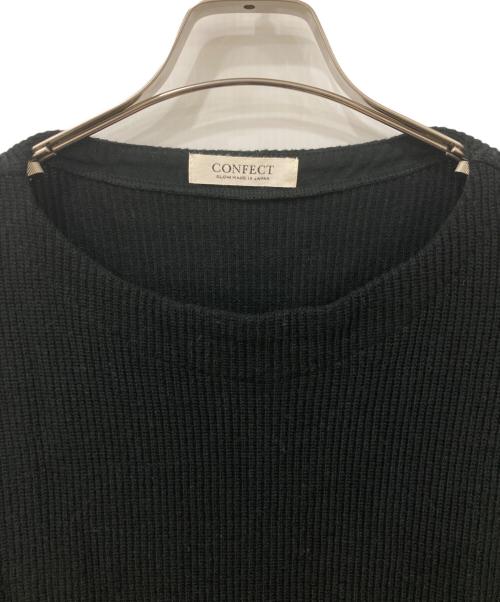 confect（コンフェクト）confect (コンフェクト) 薄手ニット ブラック サイズ:3の古着・服飾アイテム