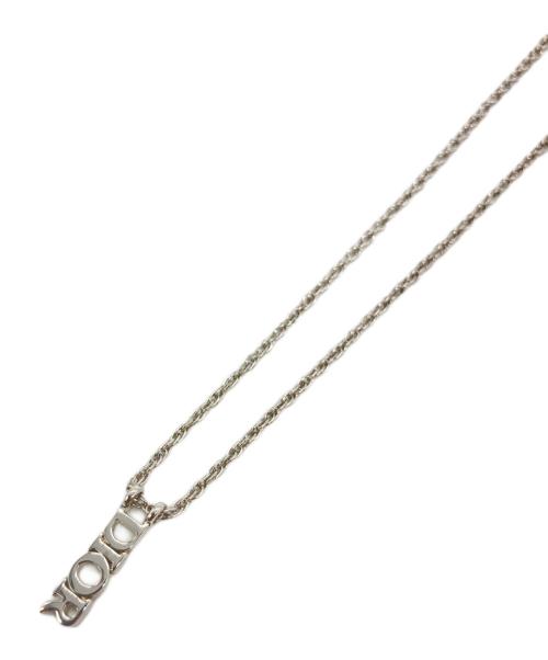 Christian Dior（クリスチャン ディオール）Christian Dior (クリスチャン ディオール) ロゴペンダントネックレス シルバーカラーの古着・服飾アイテム