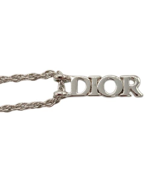 Christian Dior（クリスチャン ディオール）Christian Dior (クリスチャン ディオール) ロゴペンダントネックレス シルバーカラーの古着・服飾アイテム