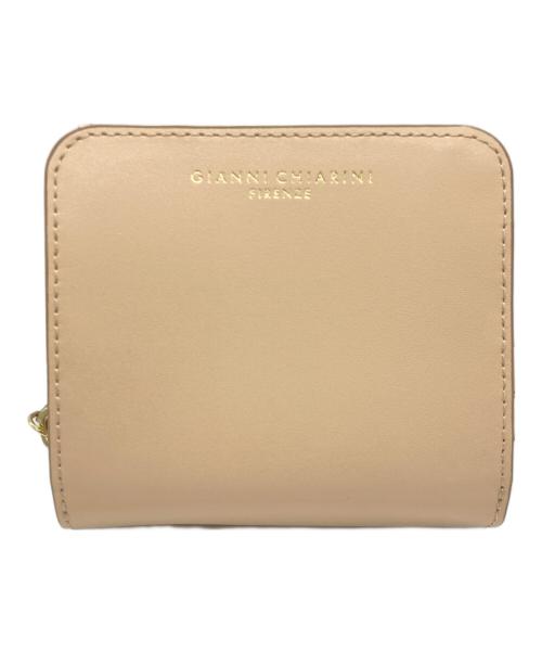 GIANNI CHIARINI（ジャンニ キアリーニ）GIANNI CHIARINI (ジャンニ キアリーニ) 2つ折り財布 ベージュの古着・服飾アイテム