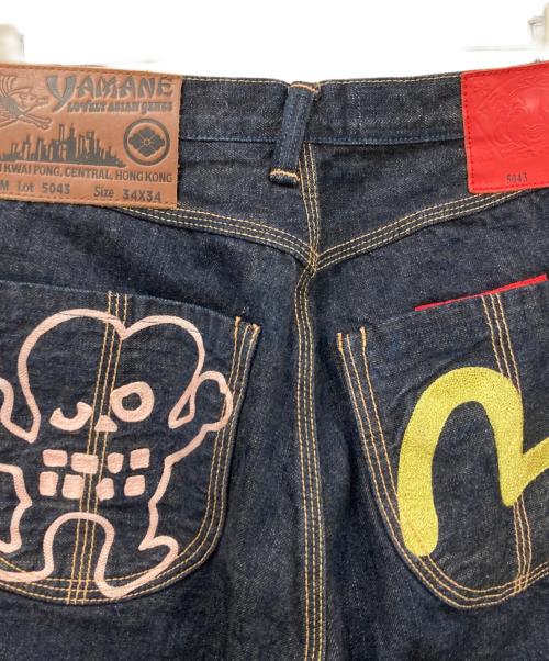 EVISU（エヴィス）EVISU (エヴィス) YAMANE (ヤマネ) デニムパンツ ネイビー サイズ:34×34の古着・服飾アイテム
