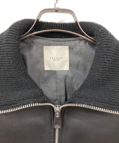 EDIFICE（エディフィス）EDIFICE (エディフィス) レザージャケット ブラック サイズ:Mの古着・服飾アイテム