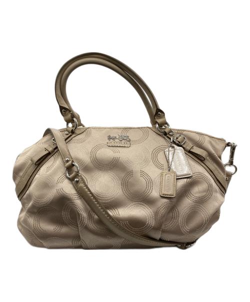 COACH（コーチ）COACH (コーチ) ハンドバッグ ベージュの古着・服飾アイテム