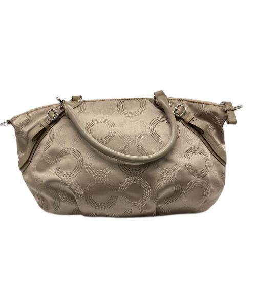 COACH（コーチ）COACH (コーチ) ハンドバッグ ベージュの古着・服飾アイテム