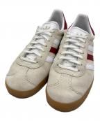 adidasアディダス）の古着「Gazelle 'Aluminium Burgundy（ガゼル アルミニウム バーガンディ）」｜アイボリー×レッド