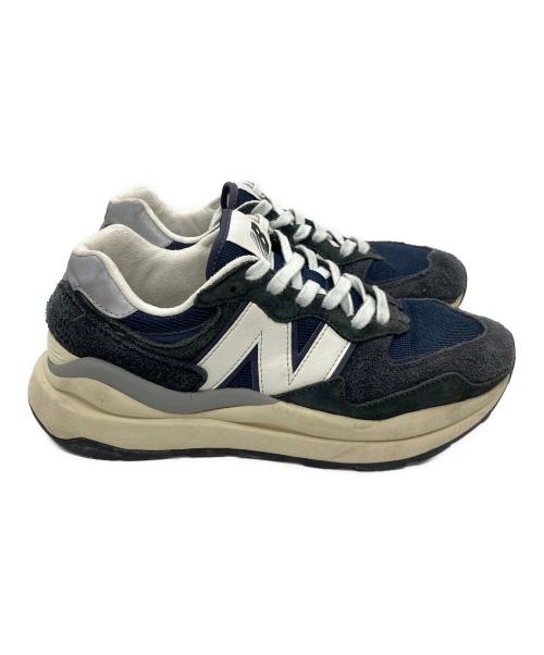 NEW BALANCE（ニューバランス）NEW BALANCE (ニューバランス) ローカットスニーカー ネイビー×アイボリー サイズ:26の古着・服飾アイテム
