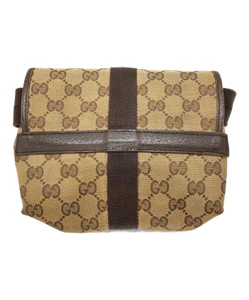 GUCCI（グッチ）GUCCI (グッチ) GGキャンバスウエストバッグ ベージュの古着・服飾アイテム