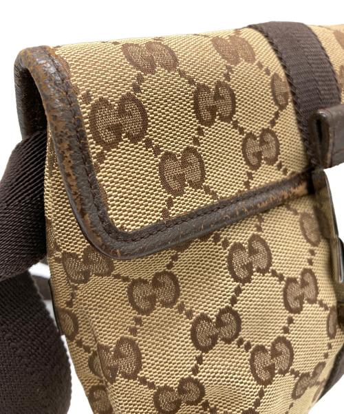 GUCCI（グッチ）GUCCI (グッチ) GGキャンバスウエストバッグ ベージュの古着・服飾アイテム