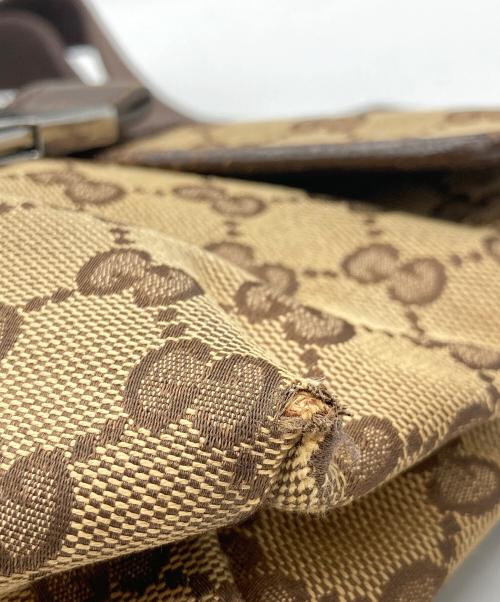 GUCCI（グッチ）GUCCI (グッチ) GGキャンバスウエストバッグ ベージュの古着・服飾アイテム