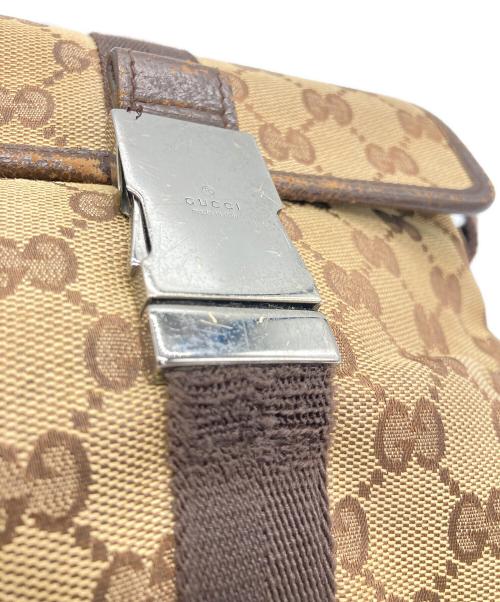 GUCCI（グッチ）GUCCI (グッチ) GGキャンバスウエストバッグ ベージュの古着・服飾アイテム