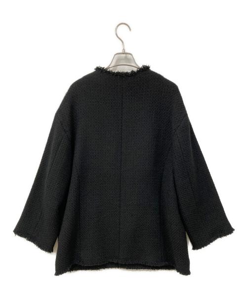 journal standard L'essage（ジャーナルスタンダード レサージュ）journal standard L'essage (ジャーナルスタンダード レサージュ) GIOLICA ツイードBIGジャケット ブラック サイズ:-の古着・服飾アイテム