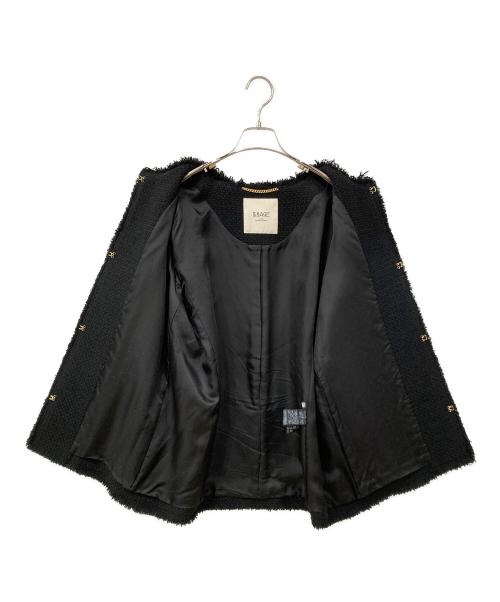 journal standard L'essage（ジャーナルスタンダード レサージュ）journal standard L'essage (ジャーナルスタンダード レサージュ) GIOLICA ツイードBIGジャケット ブラック サイズ:-の古着・服飾アイテム