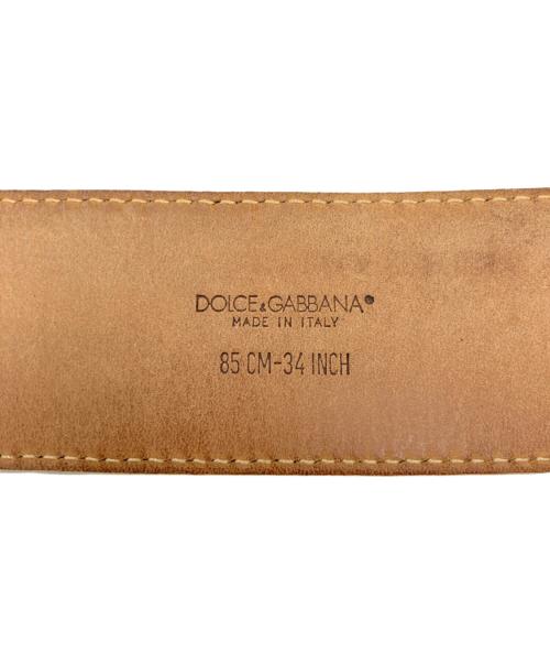 DOLCE & GABBANA（ドルチェ＆ガッバーナ）DOLCE & GABBANA (ドルチェ＆ガッバーナ) ベルト ホワイトの古着・服飾アイテム