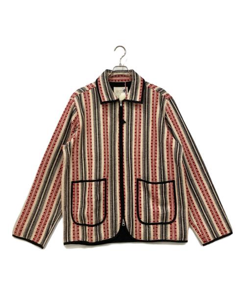 KARDO（カルド）KARDO (カルド) ジャケット レッド×ベージュ サイズ:Lサイズ 未使用品の古着・服飾アイテム