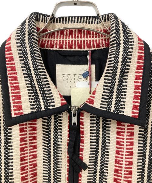 KARDO（カルド）KARDO (カルド) ジャケット レッド×ベージュ サイズ:Lサイズ 未使用品の古着・服飾アイテム