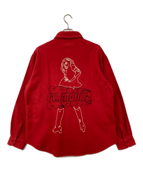 Hysteric Glamour（ヒステリックグラマー）Hysteric Glamour (ヒステリックグラマー) 長袖シャツ レッド サイズ:XLサイズ 未使用品の古着・服飾アイテム