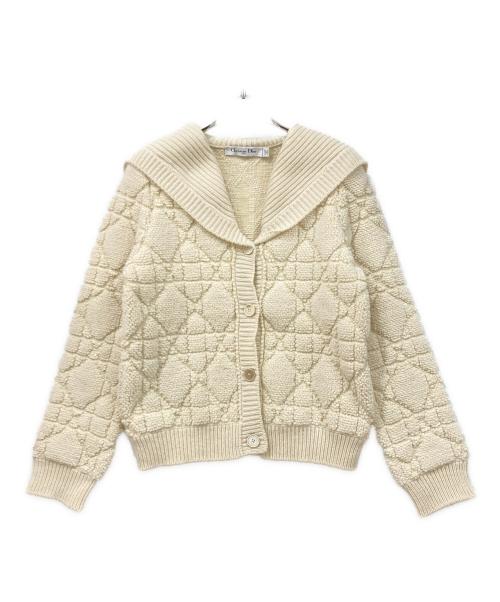 Christian Dior（クリスチャン ディオール）Christian Dior (クリスチャン ディオール) 厚手カーディガン アイボリー サイズ:F 34の古着・服飾アイテム