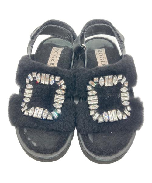 Roger Vivier（ロジェ ヴィヴィエ）Roger Vivier (ロジェ ヴィヴィエ) ボアサンダル ブラック サイズ:SIZE 34の古着・服飾アイテム