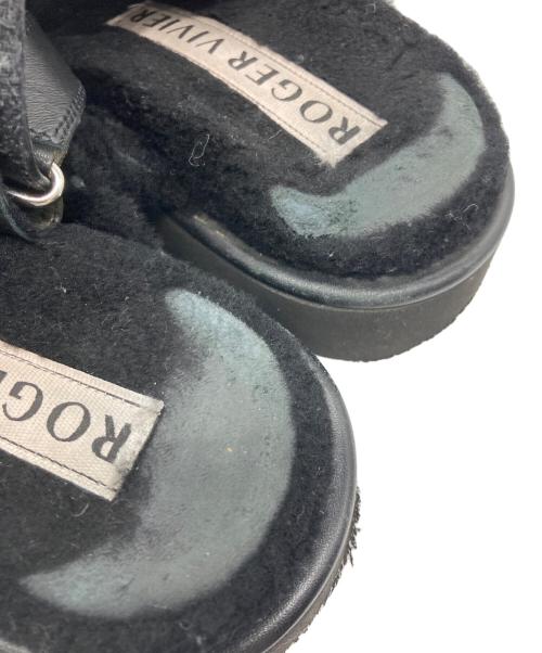 Roger Vivier（ロジェ ヴィヴィエ）Roger Vivier (ロジェ ヴィヴィエ) ボアサンダル ブラック サイズ:SIZE 34の古着・服飾アイテム