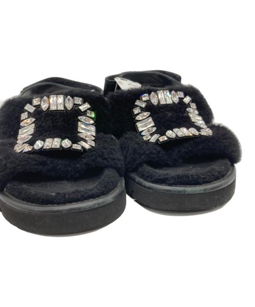 Roger Vivier（ロジェ ヴィヴィエ）Roger Vivier (ロジェ ヴィヴィエ) ボアサンダル ブラック サイズ:SIZE 34の古着・服飾アイテム