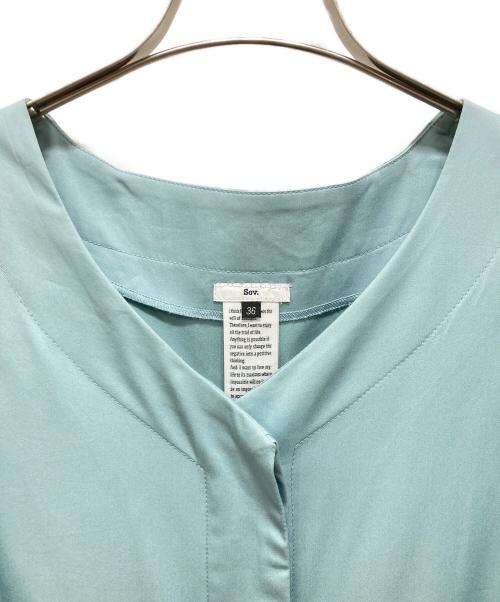 Sov.（ソブ）Sov. (ソブ) 長袖ワンピース ブルー サイズ:36の古着・服飾アイテム