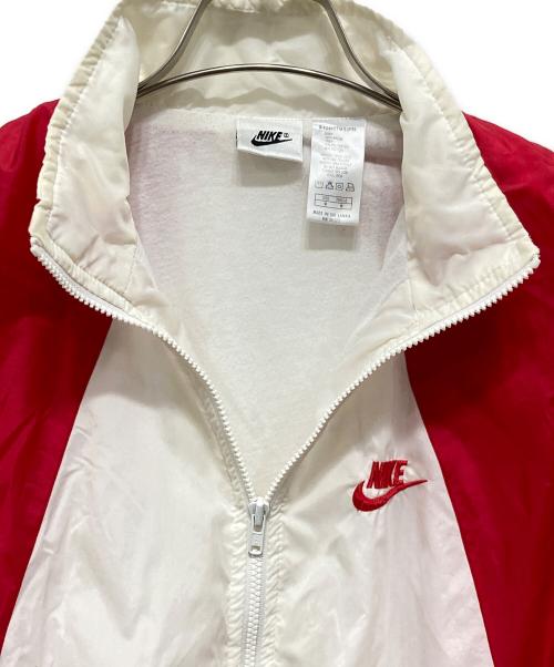 NIKE（ナイキ）NIKE (ナイキ) ナイロンジャケット レッド×ホワイト サイズ:Mサイズの古着・服飾アイテム