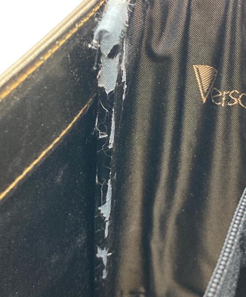 VERSACE（ヴェルサーチ）VERSACE (ヴェルサーチ) 2WAYハンドバッグ ゴールドの古着・服飾アイテム