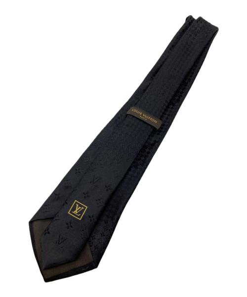 LOUIS VUITTON（ルイ ヴィトン）LOUIS VUITTON (ルイ ヴィトン) シルクネクタイ ブラック サイズ:-の古着・服飾アイテム