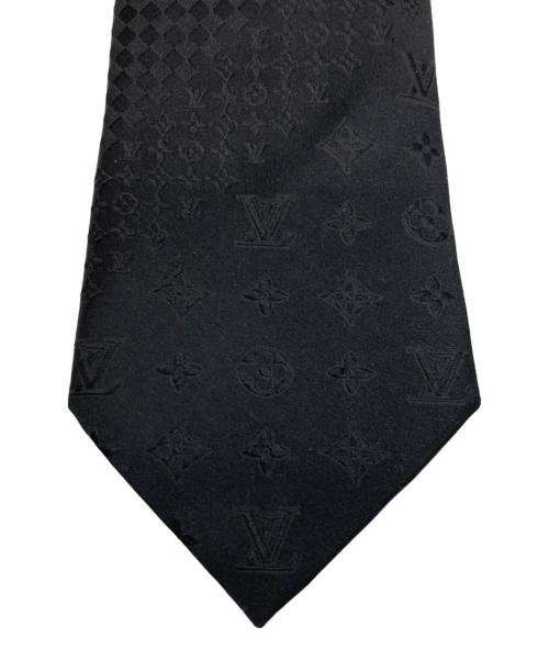 LOUIS VUITTON（ルイ ヴィトン）LOUIS VUITTON (ルイ ヴィトン) シルクネクタイ ブラック サイズ:-の古着・服飾アイテム