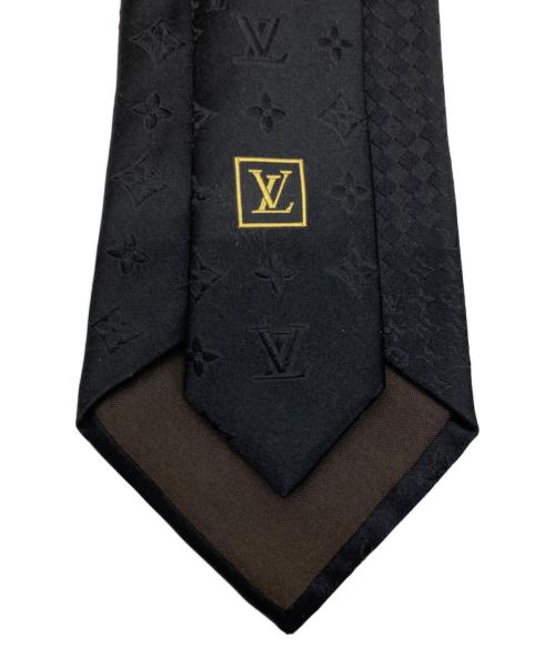 LOUIS VUITTON（ルイ ヴィトン）LOUIS VUITTON (ルイ ヴィトン) シルクネクタイ ブラック サイズ:-の古着・服飾アイテム