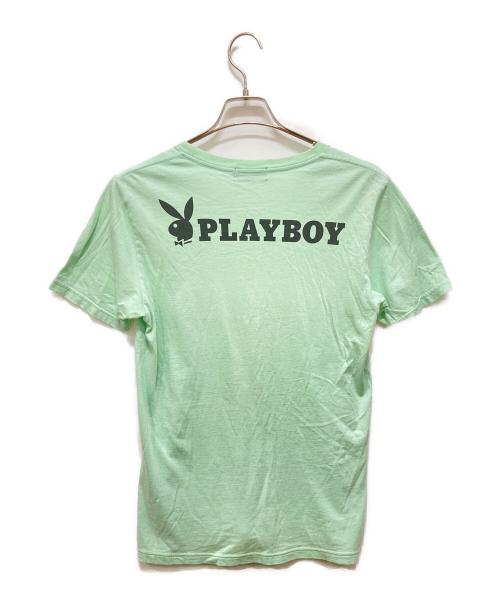 PLAY BOY（プレイボーイ）PLAY BOY (プレイボーイ) Hysteric Glamour (ヒステリックグラマー) 半袖カットソー グリーン サイズ:Mサイズの古着・服飾アイテム