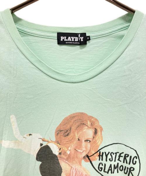 PLAY BOY（プレイボーイ）PLAY BOY (プレイボーイ) Hysteric Glamour (ヒステリックグラマー) 半袖カットソー グリーン サイズ:Mサイズの古着・服飾アイテム