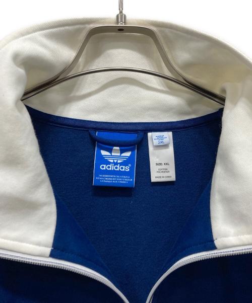 adidas（アディダス）adidas (アディダス) トラックジャケット ブルー×ホワイト サイズ:XXLサイズの古着・服飾アイテム