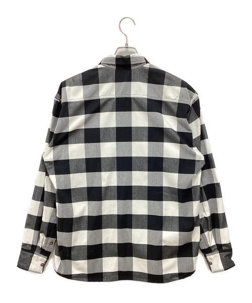 THE NORTH FACE（ザ ノース フェイス）THE NORTH FACE (ザ ノース フェイス) ロングスリーブヌハッチシャツ グレー×ブラック サイズ:Lの古着・服飾アイテム