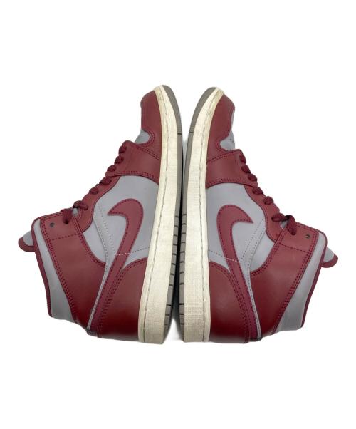 NIKE（ナイキ）NIKE (ナイキ) ハイカットスニーカー ワインレッド×グレー サイズ:25.5cmの古着・服飾アイテム