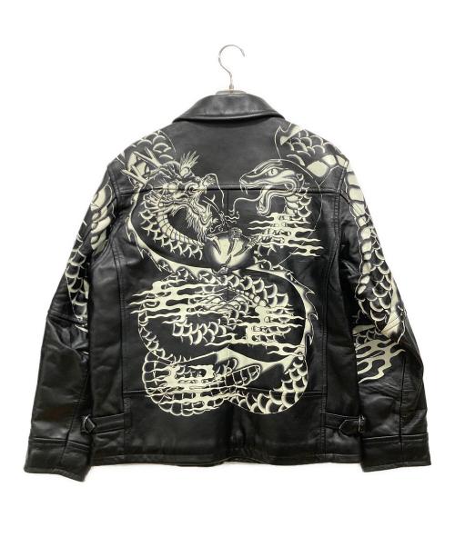 AVIREX（アヴィレックス）AVIREX (アヴィレックス) レザージャケット ブラック サイズ:XLサイズ 未使用品の古着・服飾アイテム