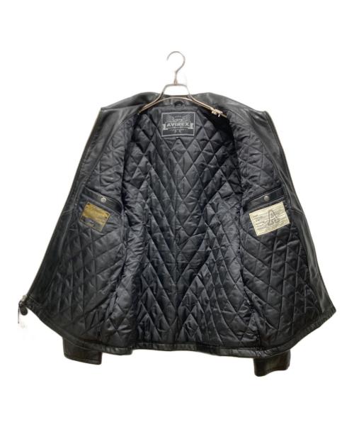 AVIREX（アヴィレックス）AVIREX (アヴィレックス) レザージャケット ブラック サイズ:XLサイズ 未使用品の古着・服飾アイテム
