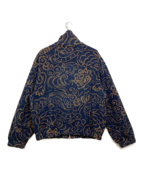 KENZO（ケンゾー）KENZO (ケンゾー) フリースジャケット ネイビー×イエロー サイズ:Mサイズ 未使用品の古着・服飾アイテム