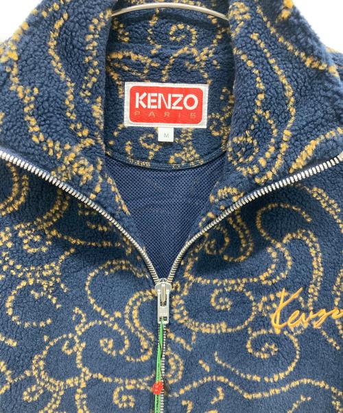 KENZO（ケンゾー）KENZO (ケンゾー) フリースジャケット ネイビー×イエロー サイズ:Mサイズ 未使用品の古着・服飾アイテム