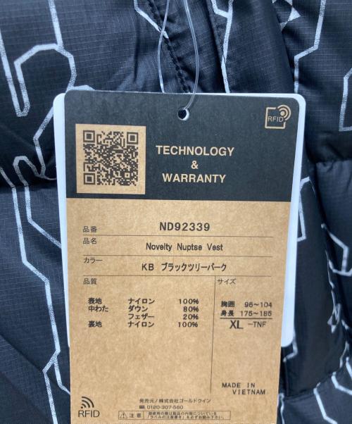 THE NORTH FACE（ザ ノース フェイス）THE NORTH FACE (ザ ノース フェイス) ノベルティーヌプシベスト ブラック サイズ:XLサイズ 未使用品の古着・服飾アイテム