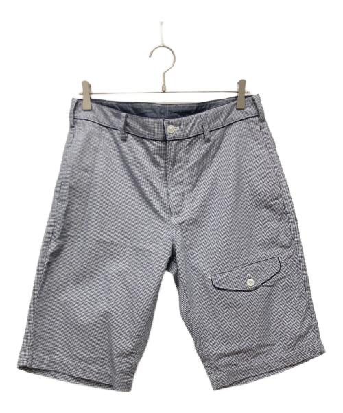 08sircus（ゼロエイトサーカス）08sircus (ゼロエイトサーカス) ハーフパンツ ブルー×ホワイト サイズ:SIZE 2/48の古着・服飾アイテム