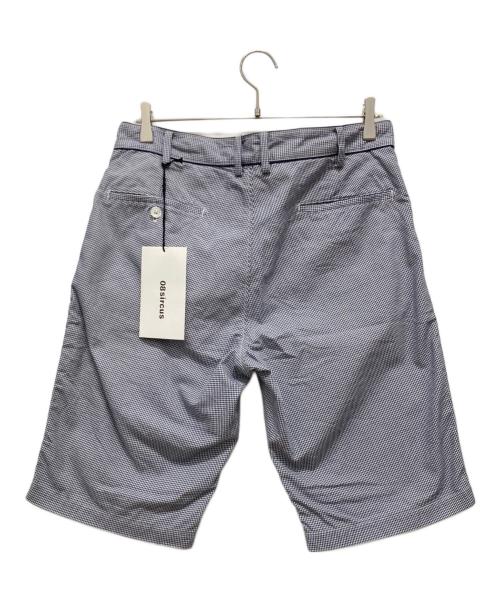 08sircus（ゼロエイトサーカス）08sircus (ゼロエイトサーカス) ハーフパンツ ブルー×ホワイト サイズ:SIZE 2/48の古着・服飾アイテム